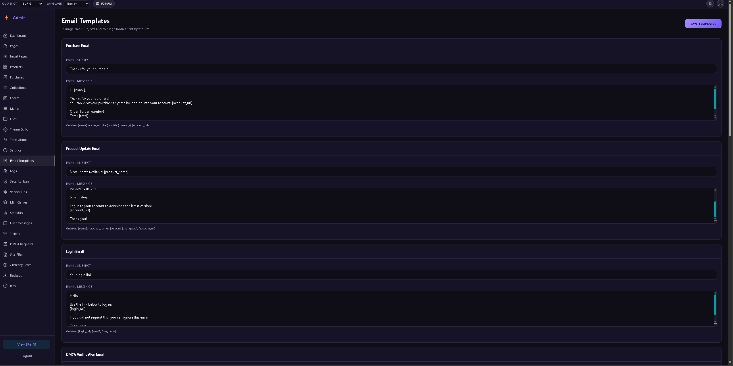 CelestiaDominance website PostgreSQL PHP