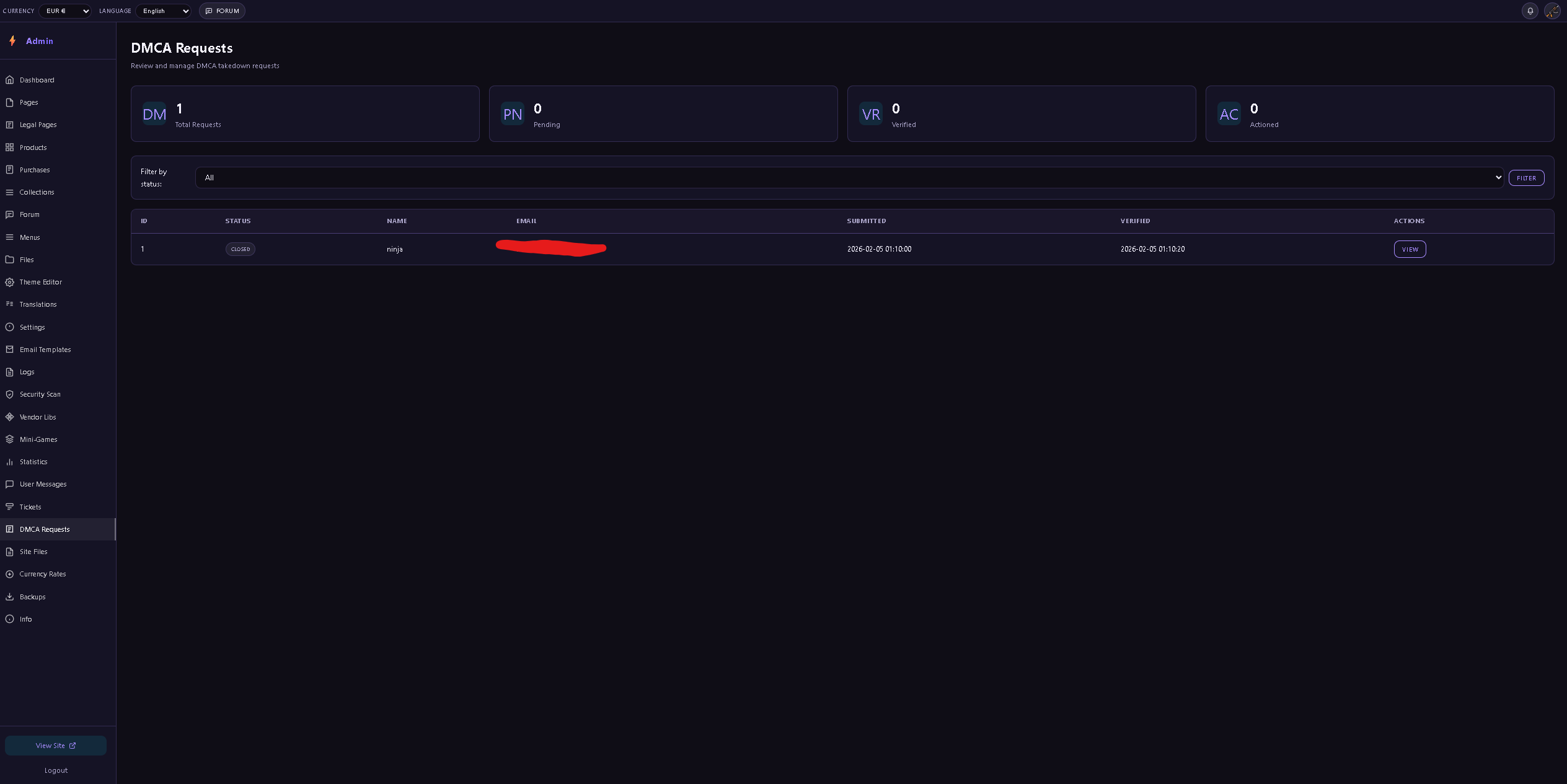 CelestiaDominance website PostgreSQL PHP