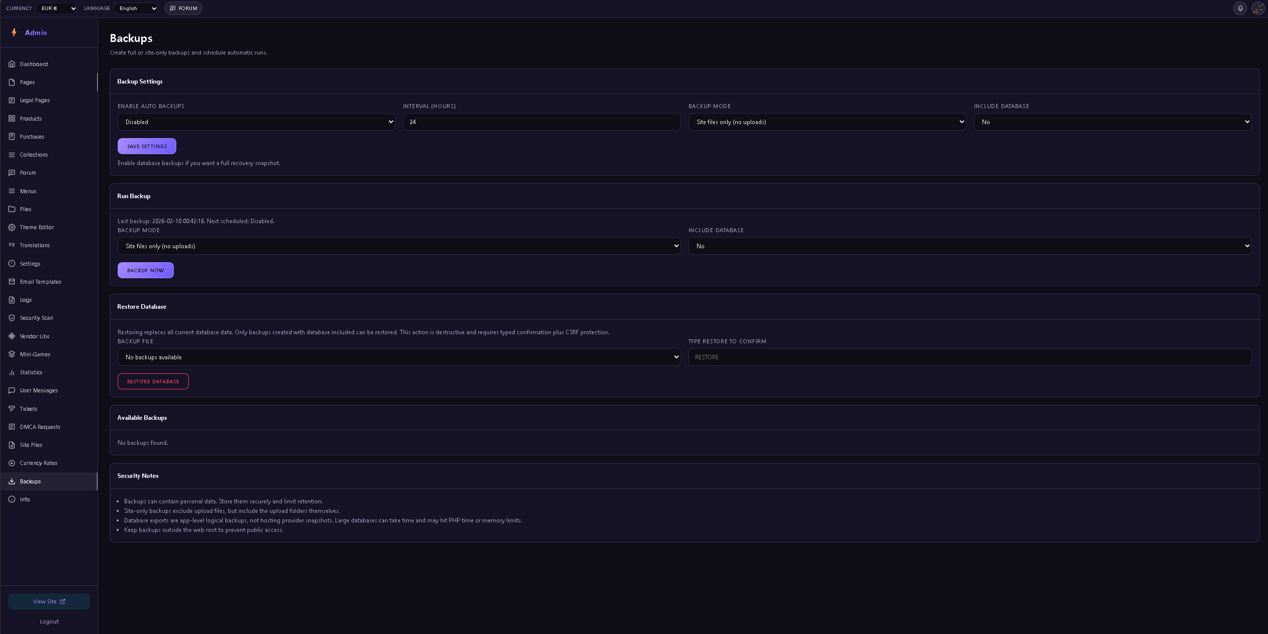 CelestiaDominance website PostgreSQL PHP