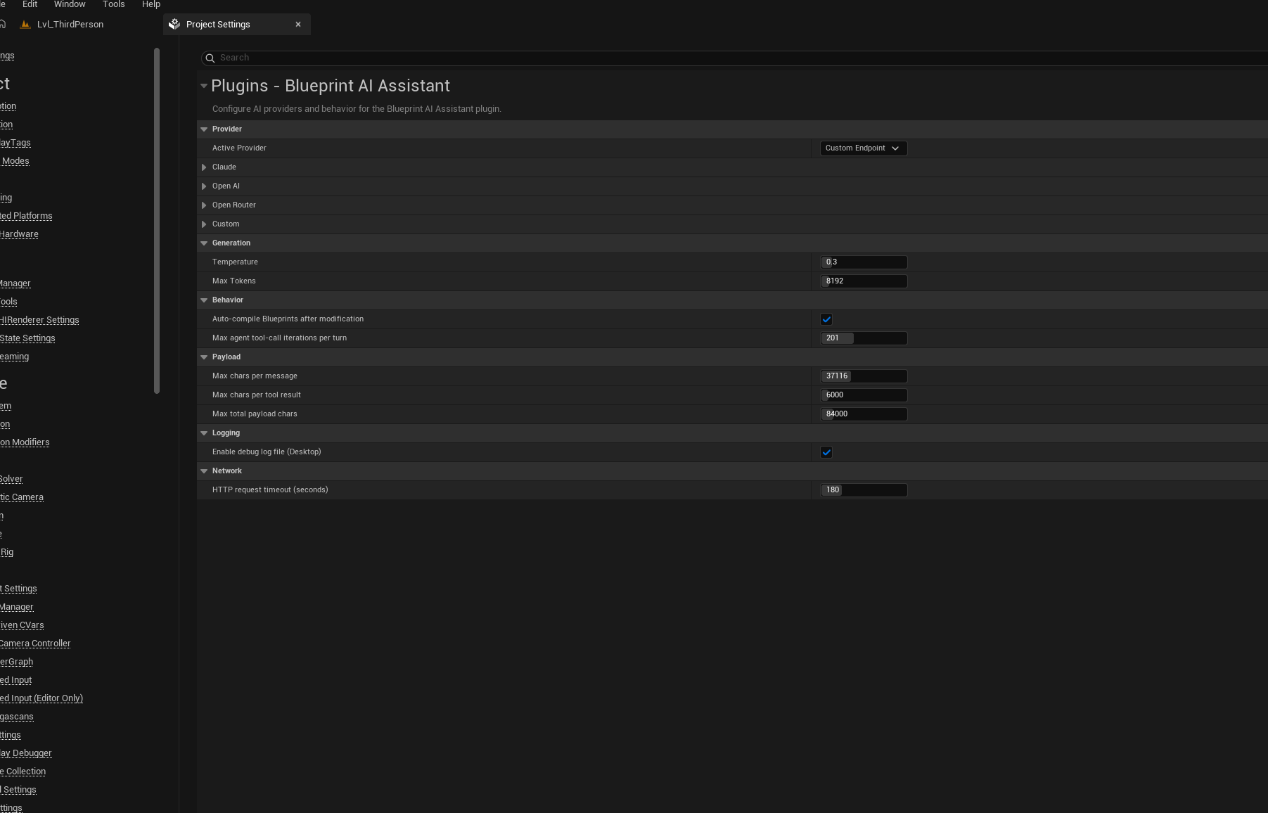Unreal Engine BlueprintAIAssistant - AI-powered Blueprint creation and manipulation